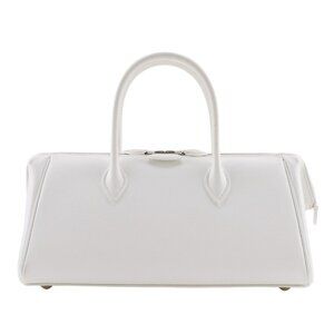 HERMES Parribonne Bay PM Handbag White Epsom Women